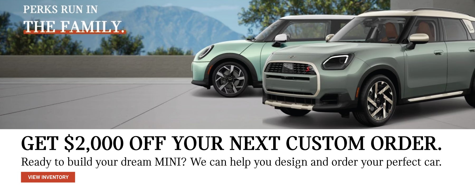 ¾ left side view of 2025 MINI Countryman with 2025 MINI Hard
